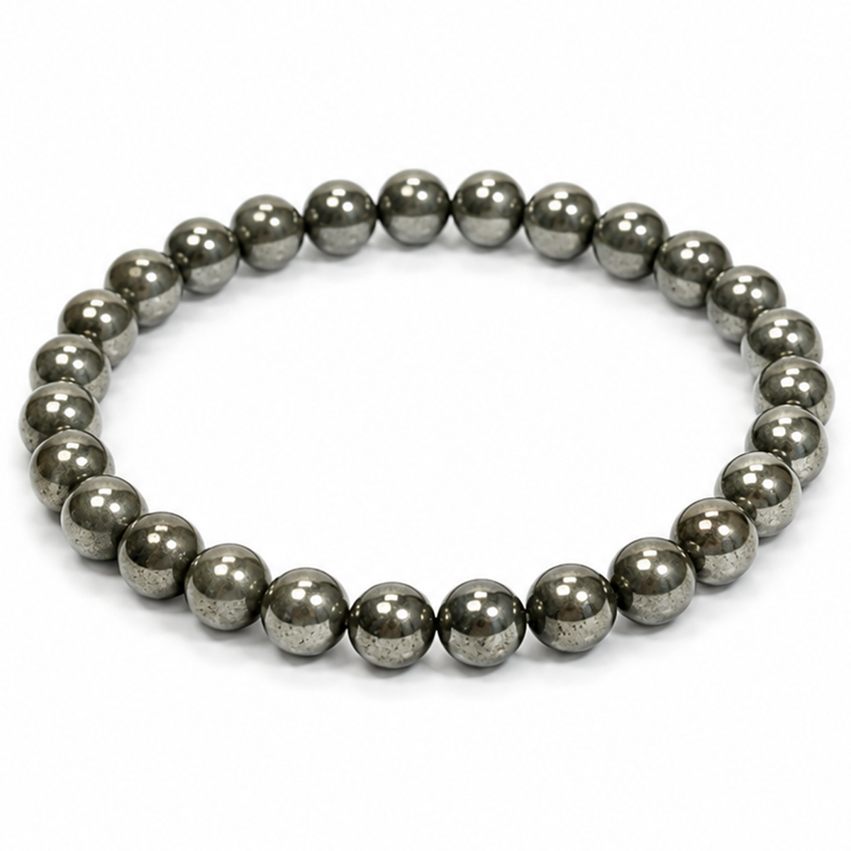 Natural Pyrite Bracelet – 8 MM