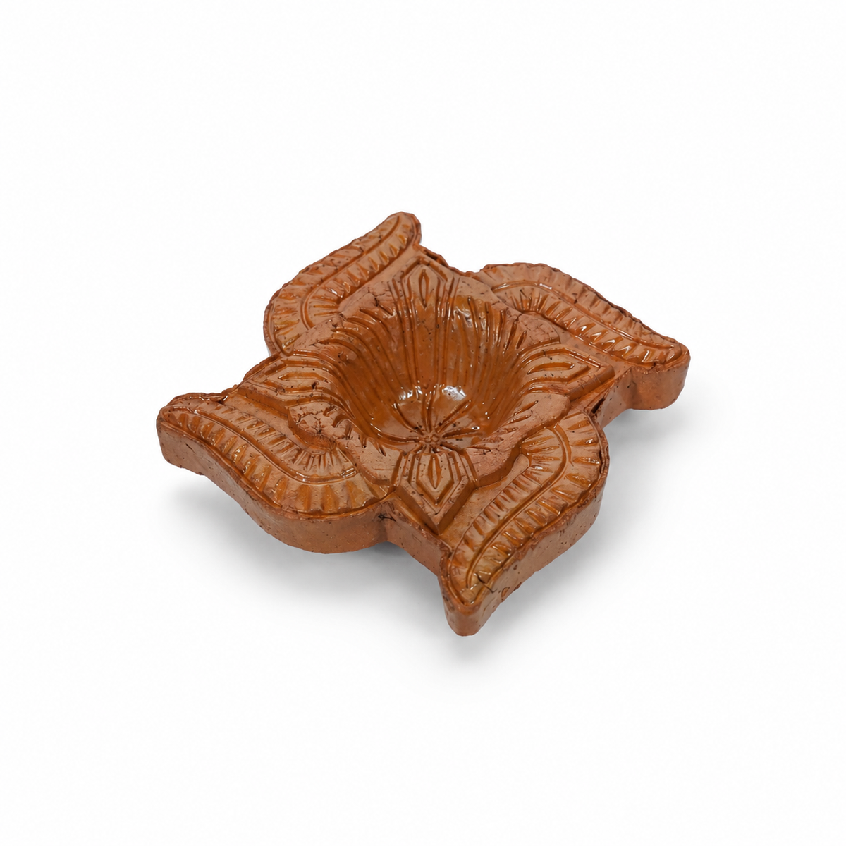 Swastik Terracotta Diya – Classic