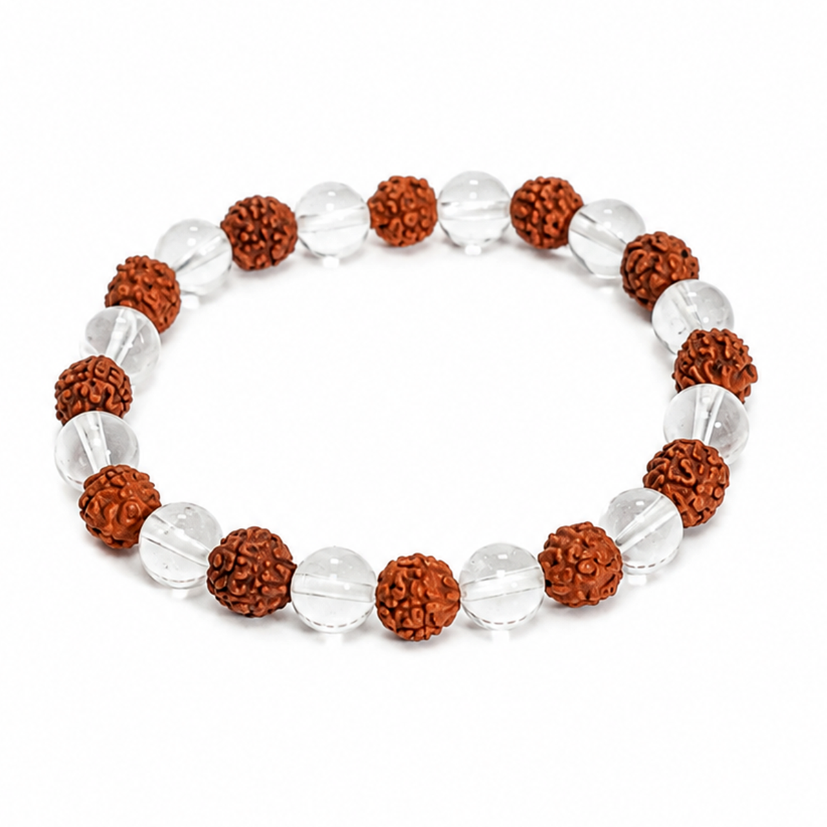 Rudraksha Sphatik Bracelet