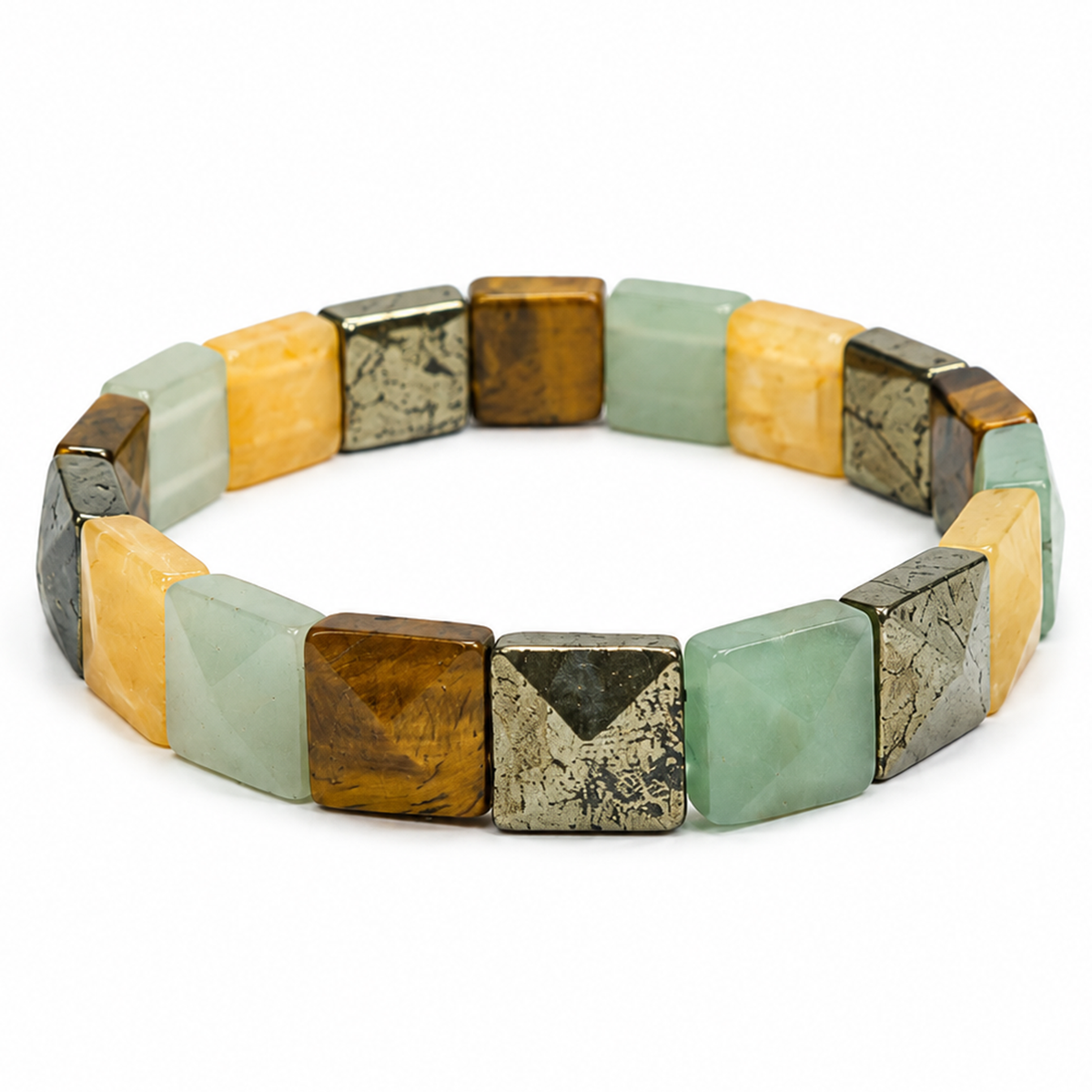 5 Stone Pyramid Money Magnet Bracelet