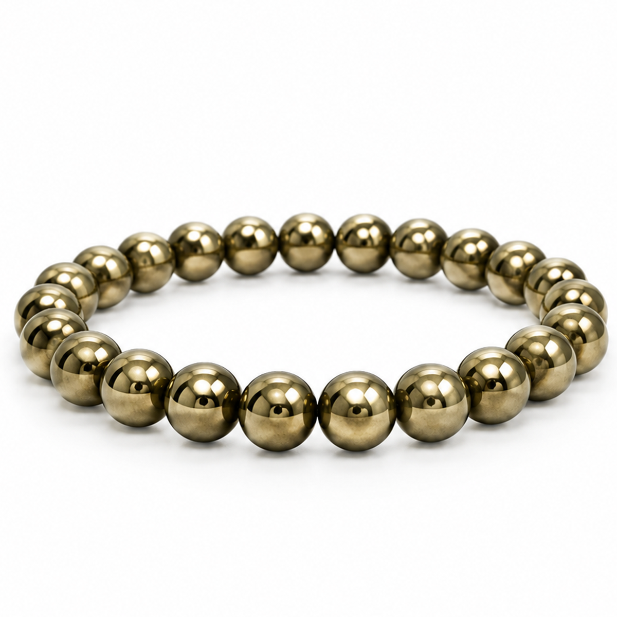 Natural Golden Pyrite Bracelet 8 MM