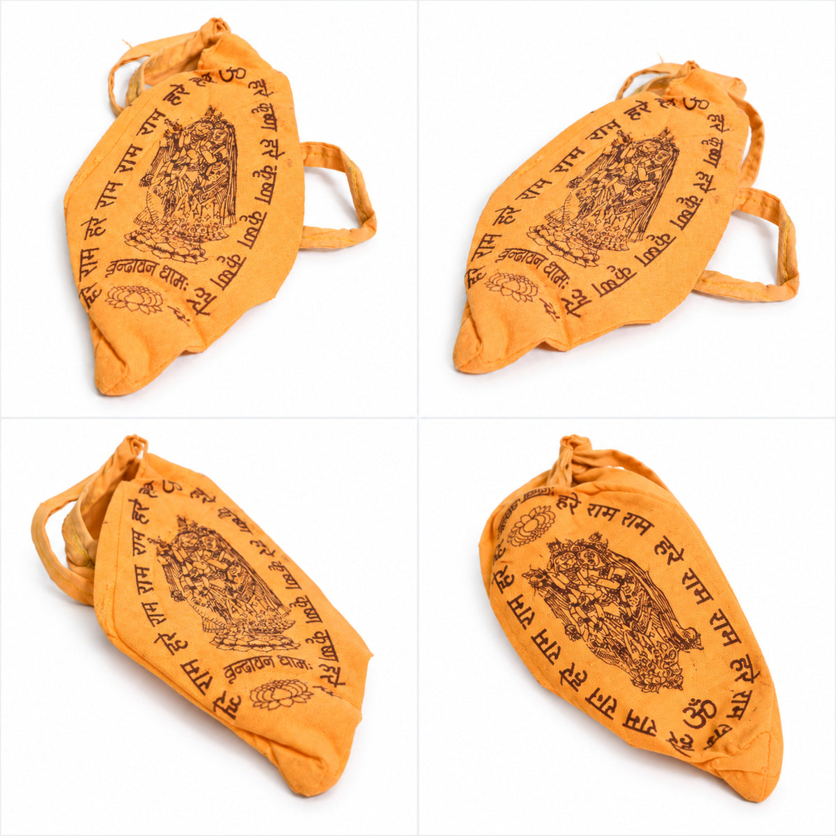100% Cotton Hare Ram Hare Krishna Printed Jap Mala Jholi Bag