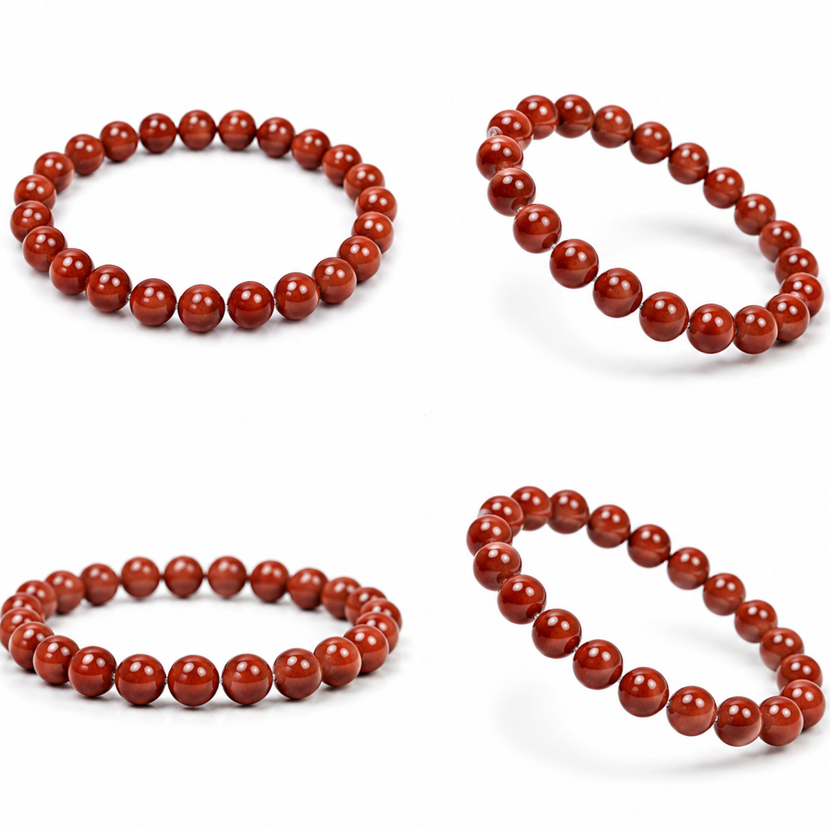 Natural Red Jasper Bracelet 8 MM