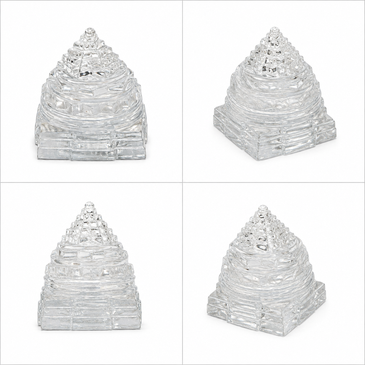 CRYSTAL QUARTZ MERU SHREE YANTRA 2 INCH