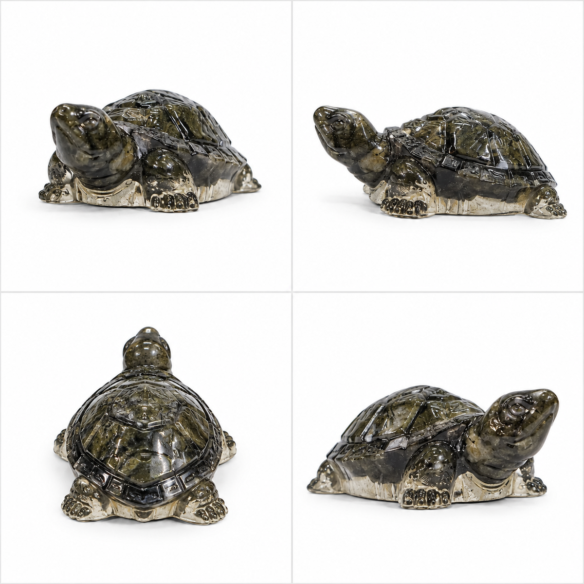 Pyrite Turtle – Curved Figurine