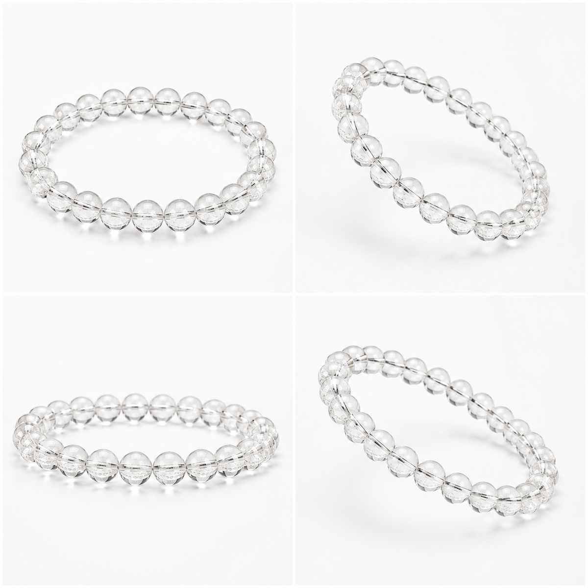 Natural Clear Quartz Bracelet – 6 MM