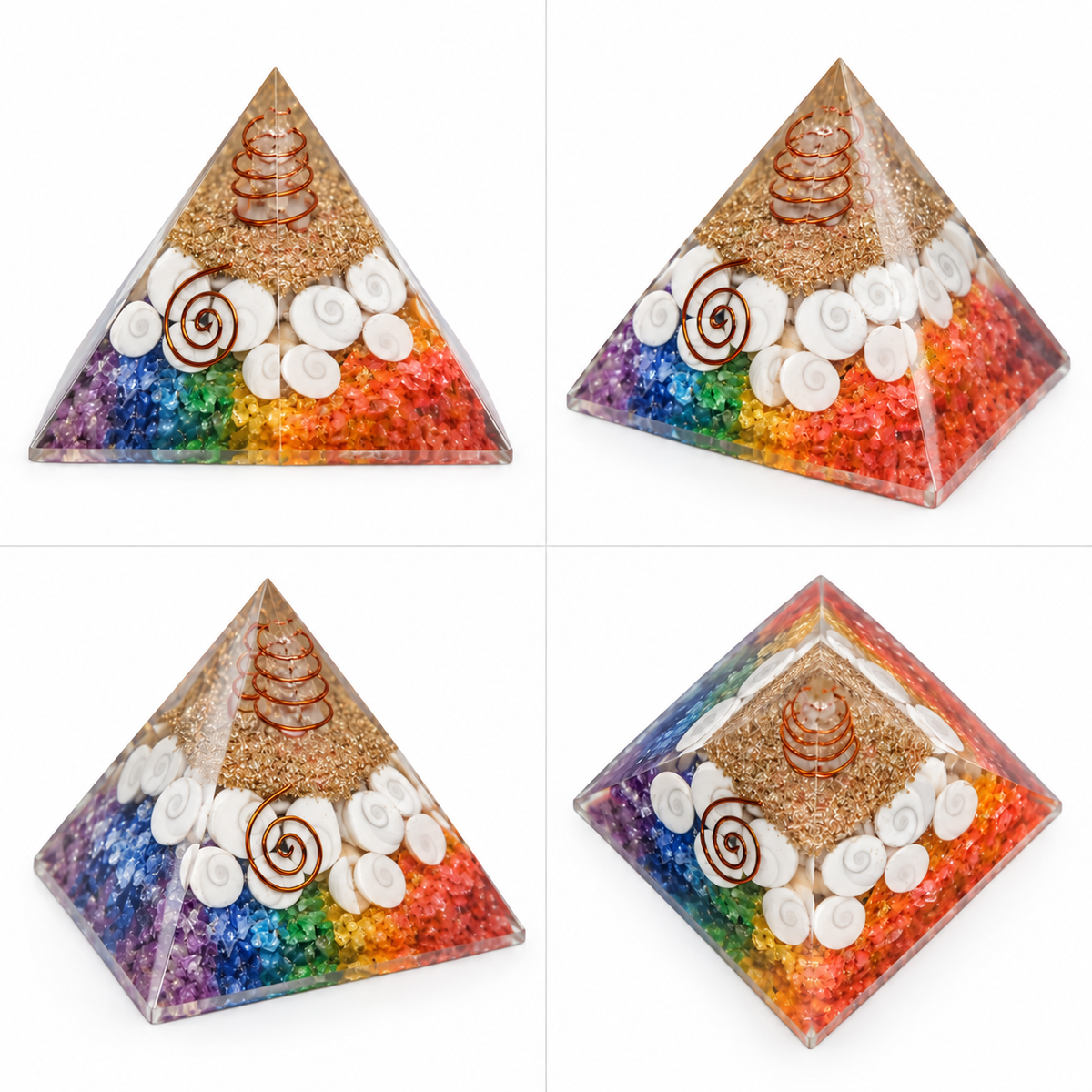 Gomti Chakra Pyramid with Copper Wire