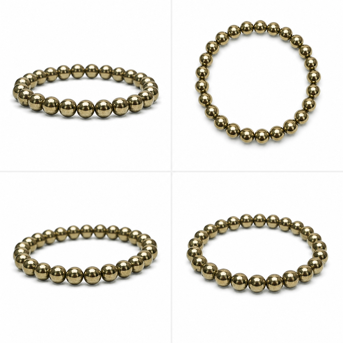 Golden Hematite Bracelet – 8 MM