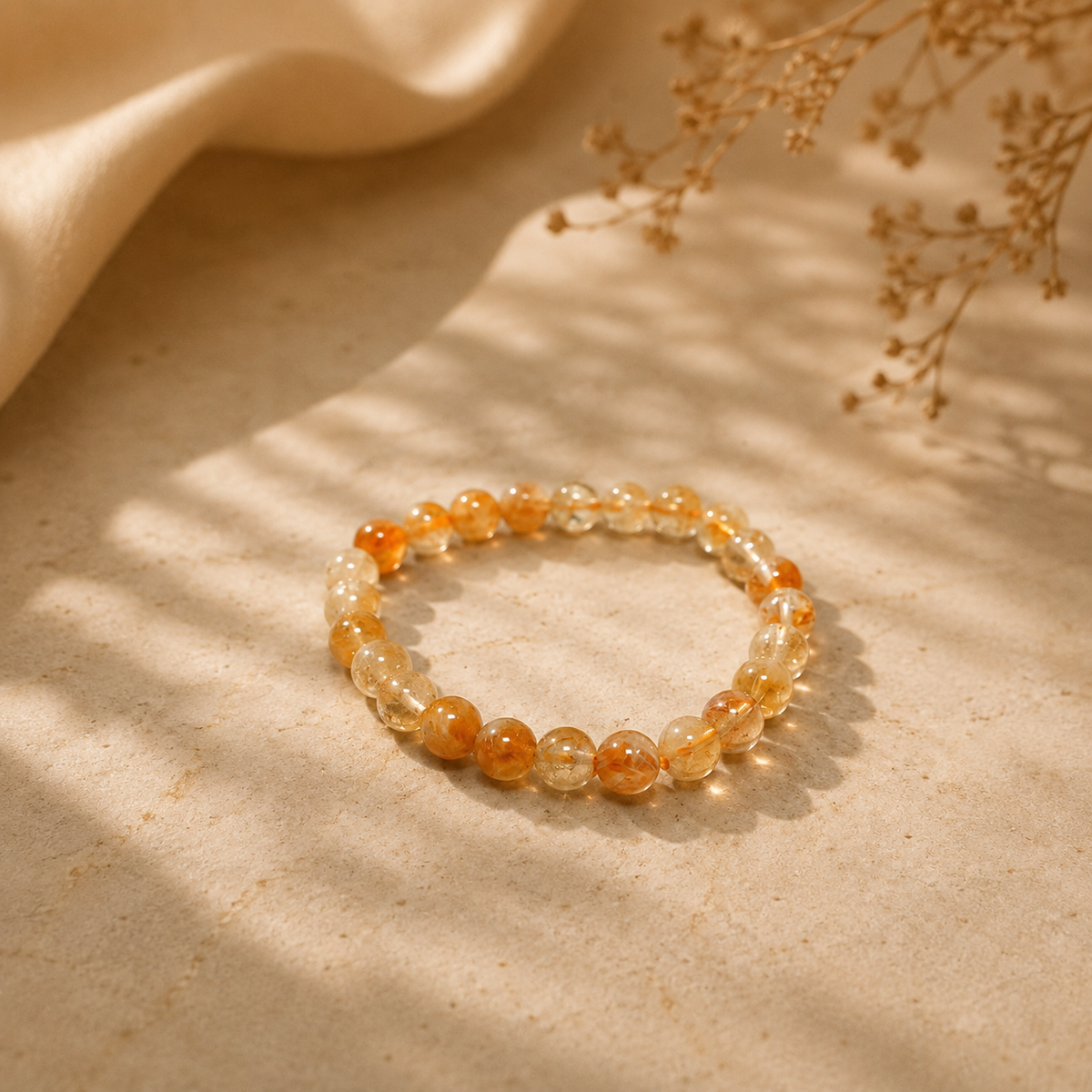 Natural Citrine Bracelet 8 MM