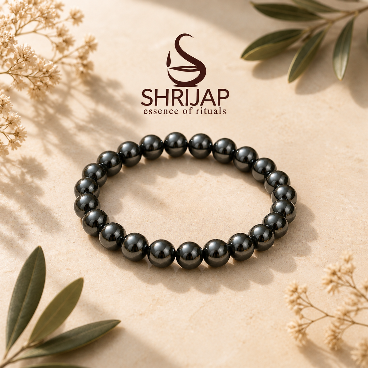 Black Hematite Bracelet – 8 MM