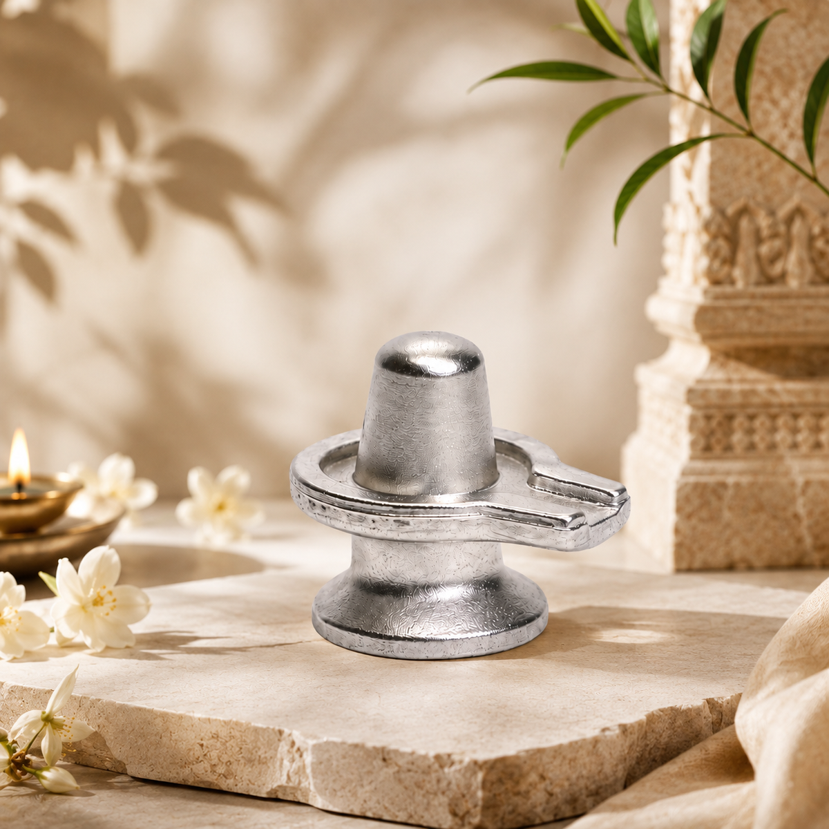 PARAD SHIVLING WITH YONI BASE - MEDIUM