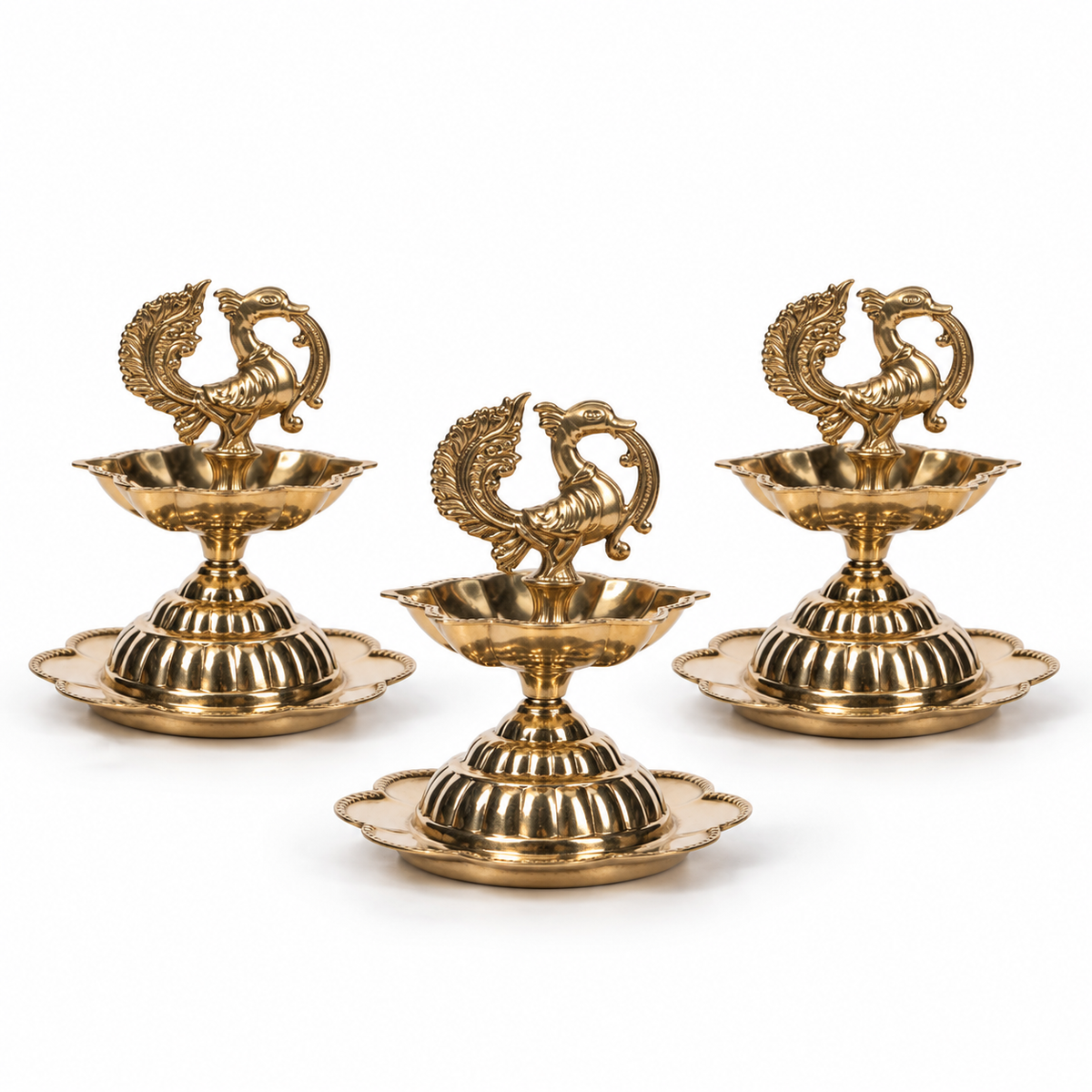 Swan Lotus Diya