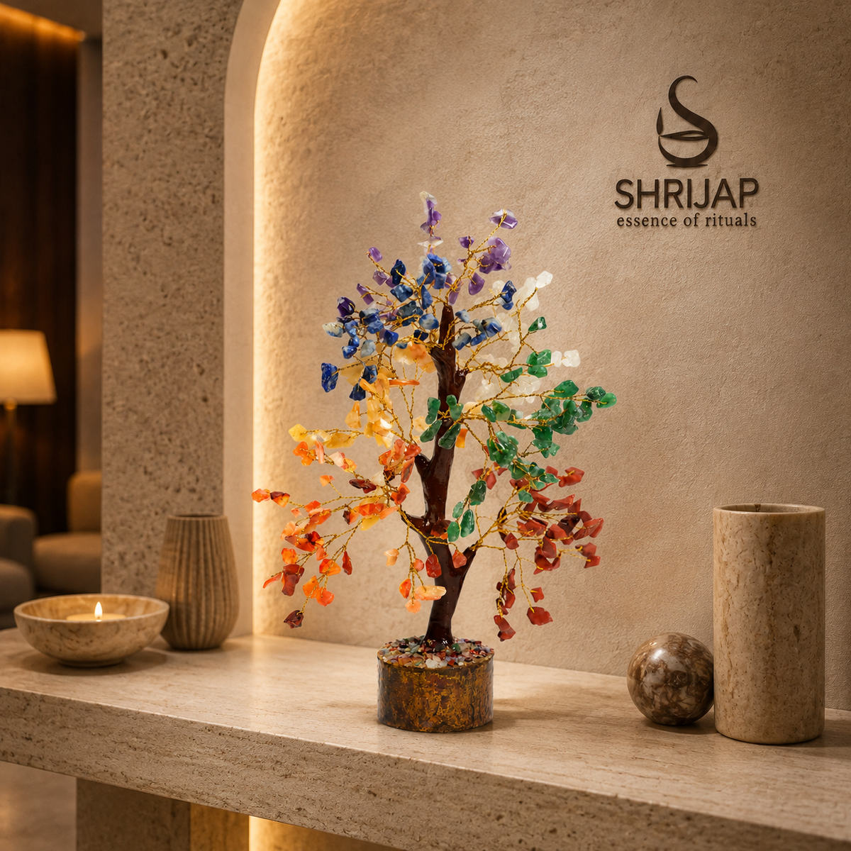 7 Chakra Crystal Tree – Small