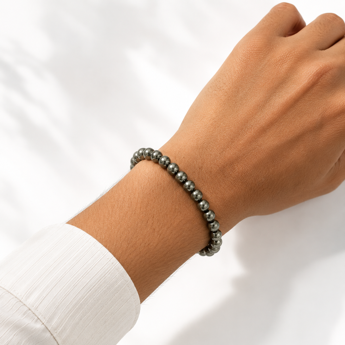 Natural Pyrite Bracelet – 8 MM