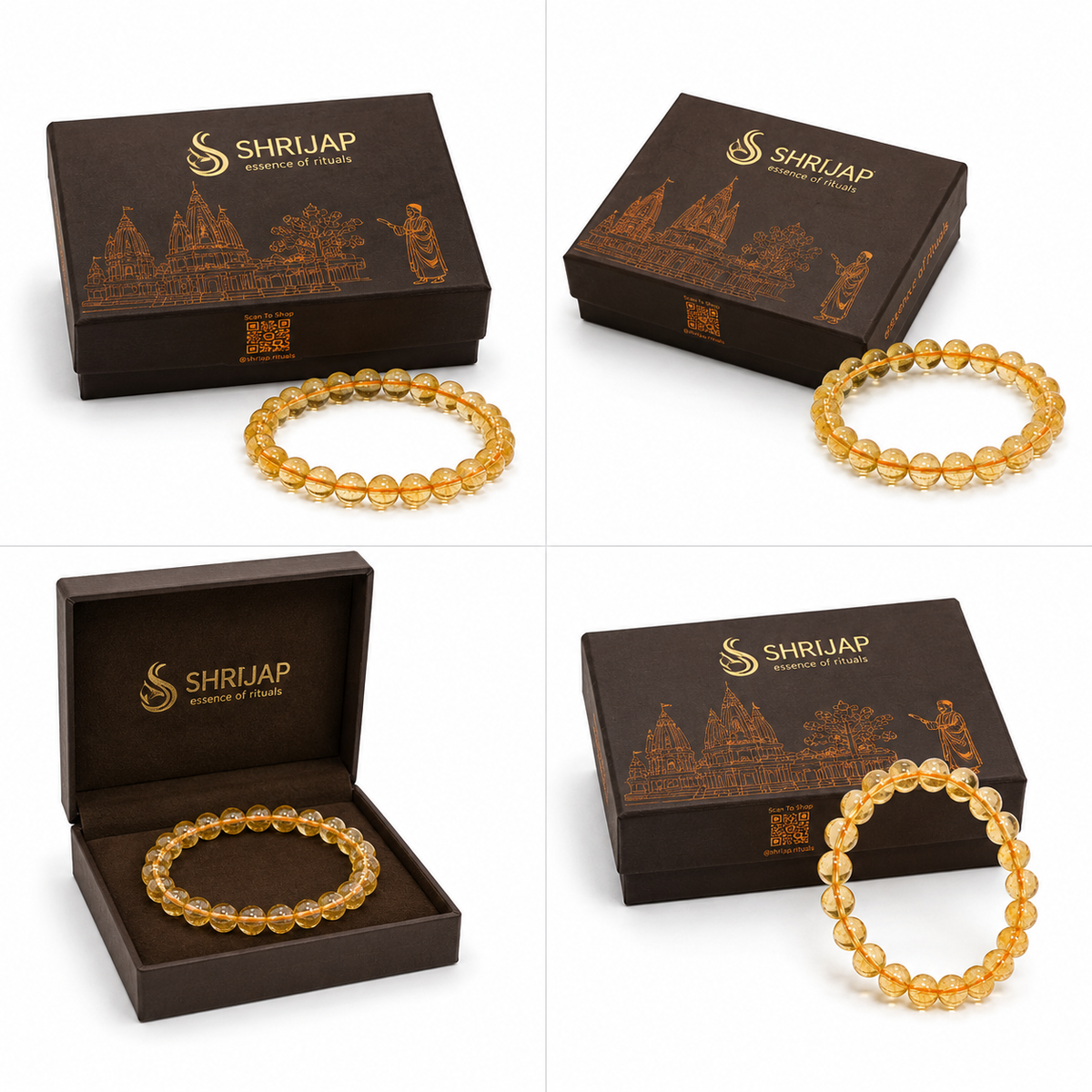 Natural Citrine Bracelet – 6 MM