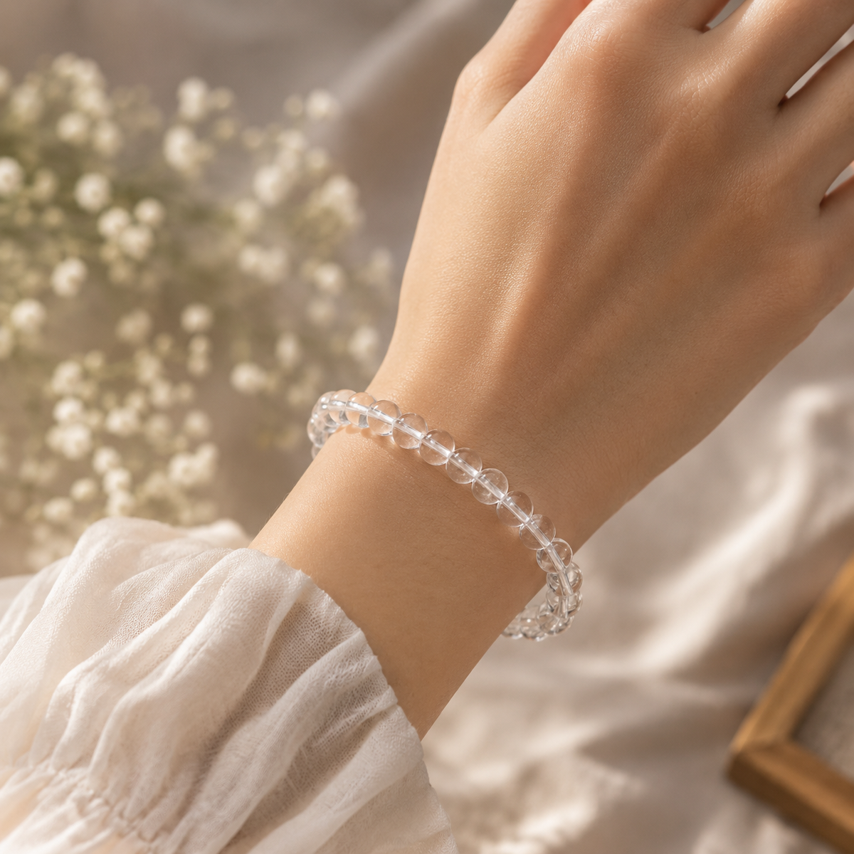 Natural Clear Quartz Bracelet – 8 MM