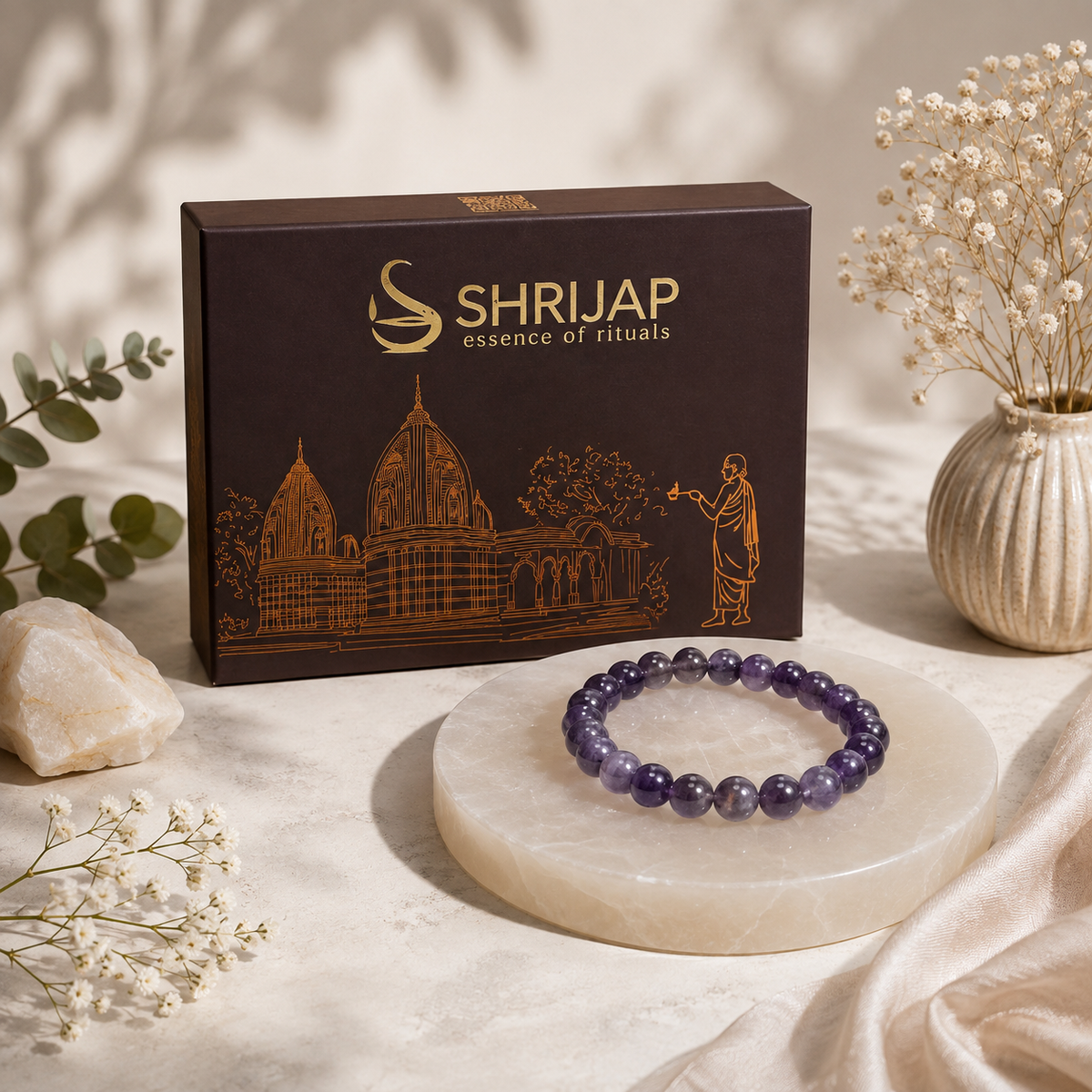 Natural Amethyst Bracelet – 6 MM