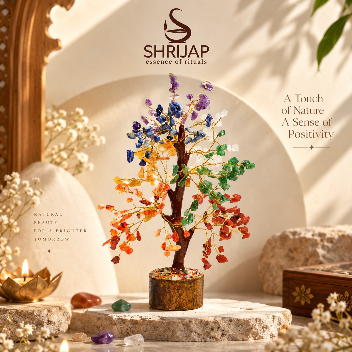 7 Chakra Crystal Tree – Small