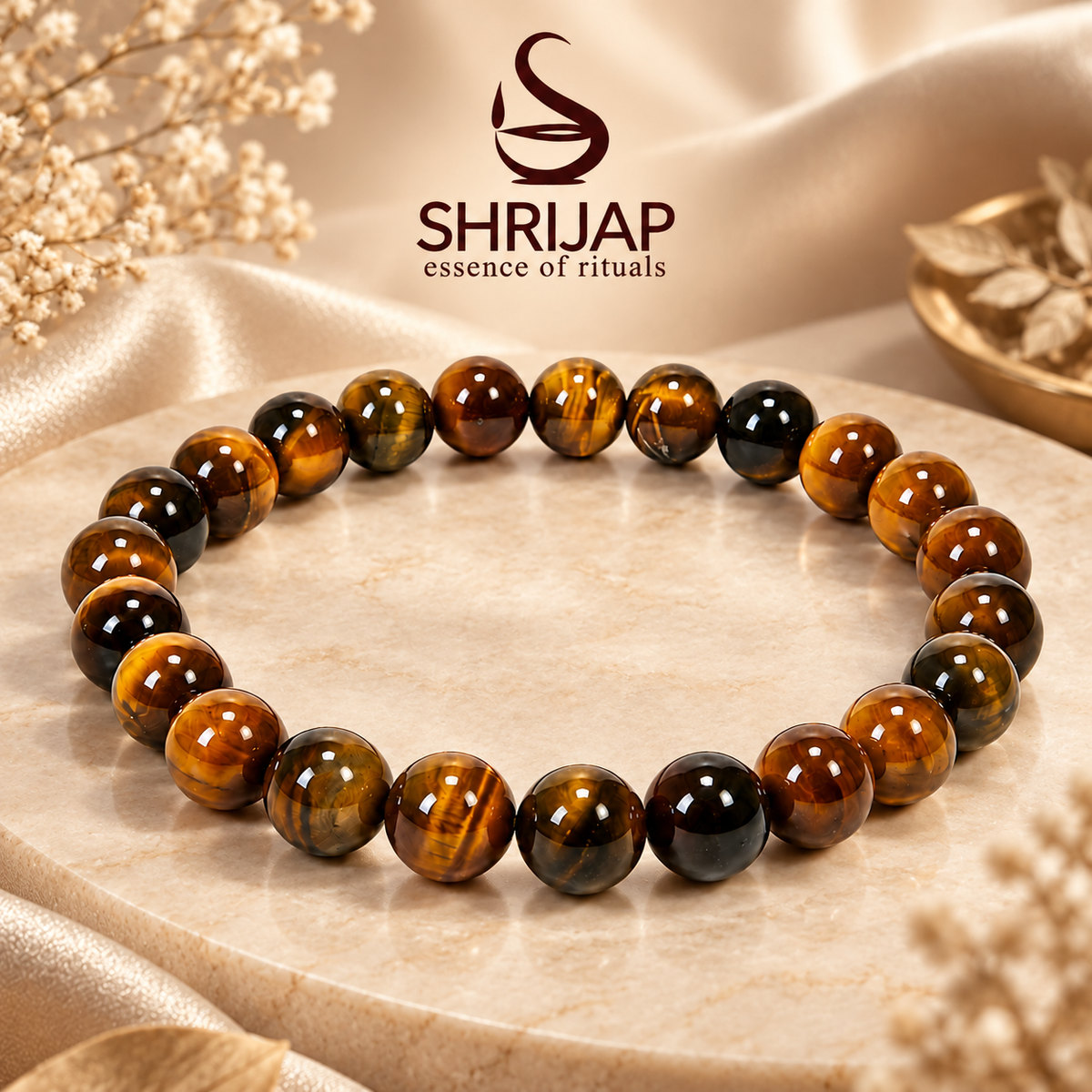 Natural Golden Tiger Eye Bracelet – 6 MM