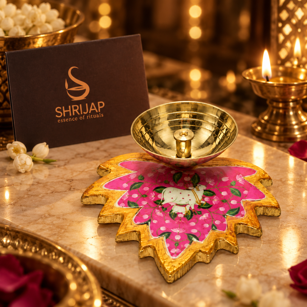 Lotus Pichwai Diya