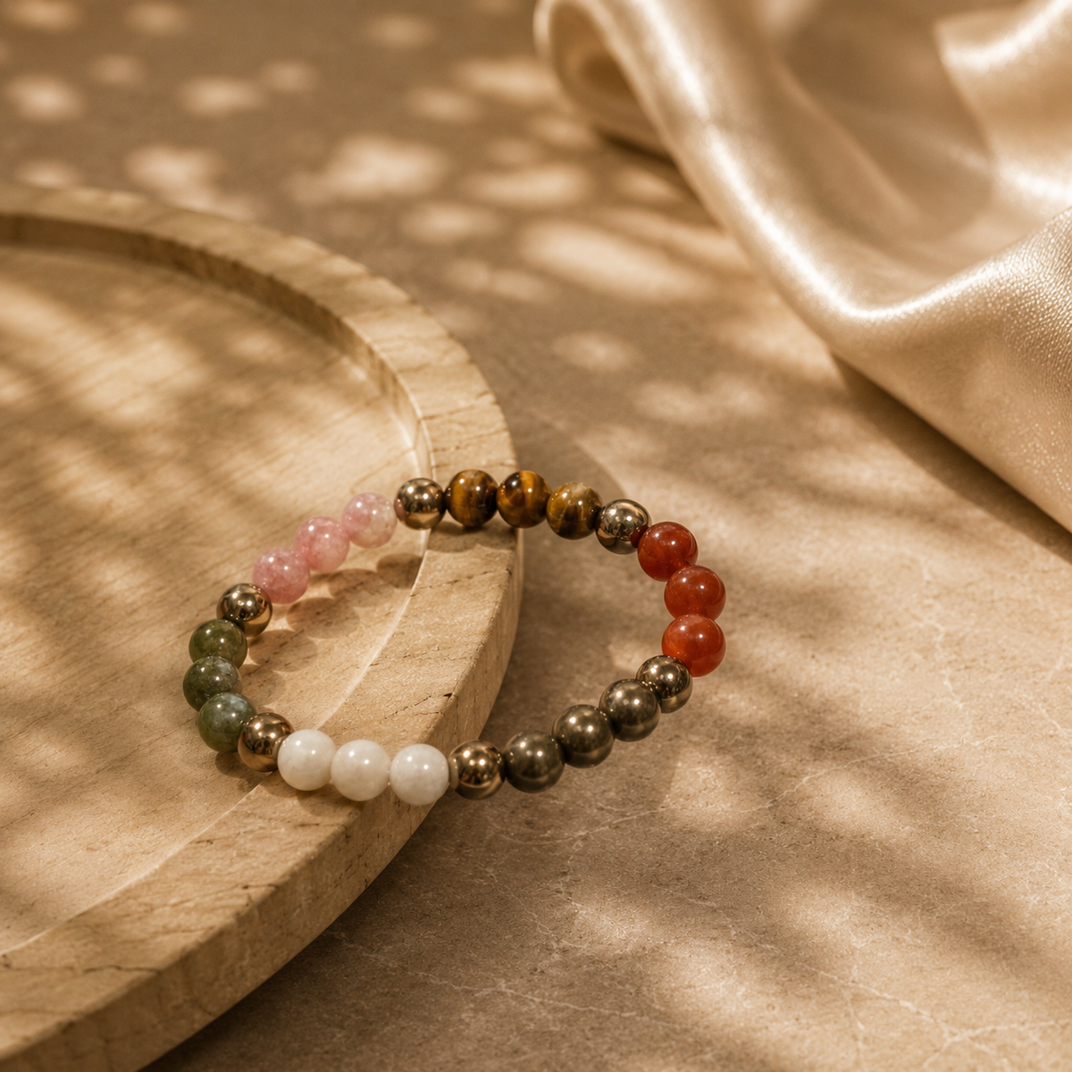 Natural Dhan Vardhi Bracelet 8 MM