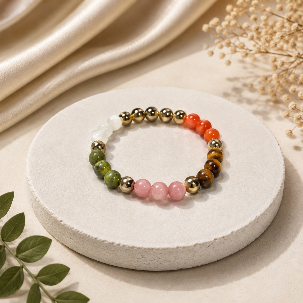 Natural Dhan Vardhi Bracelet 8 MM