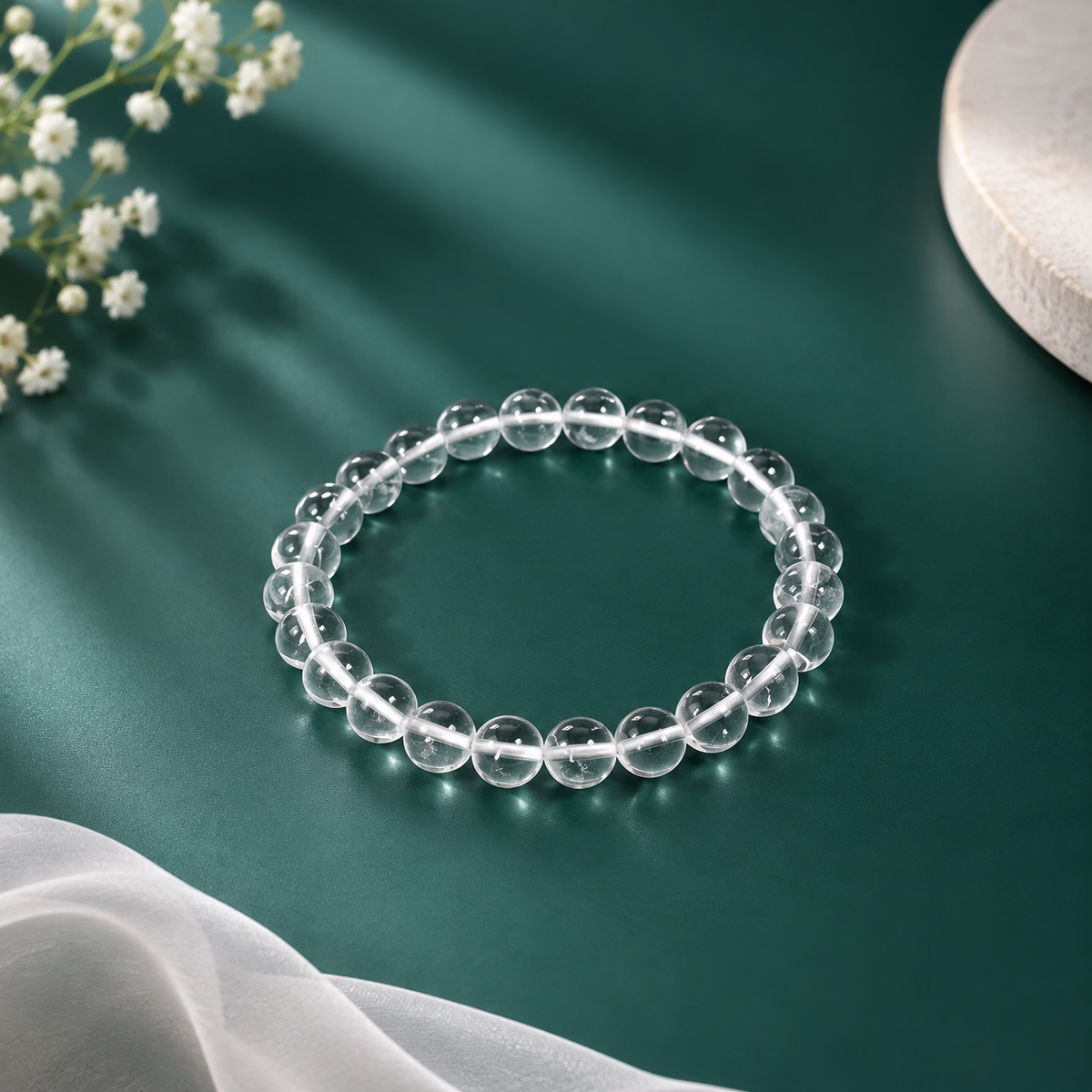 Natural Clear Quartz Bracelet – 8 MM