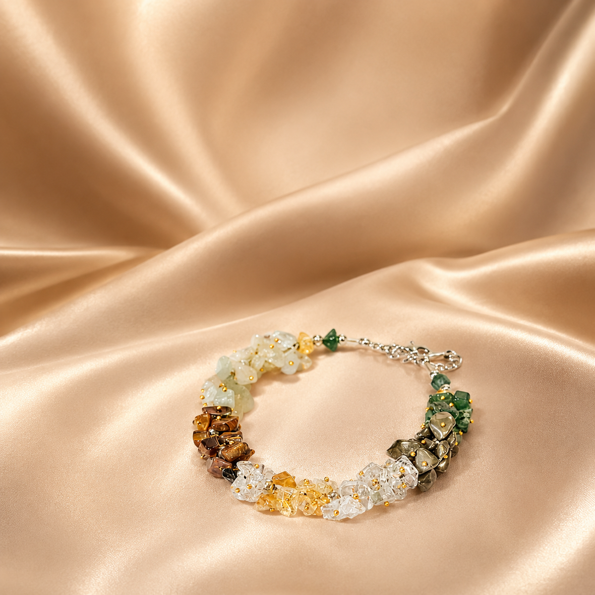 6 Crystal Chips Wealth Bracelet