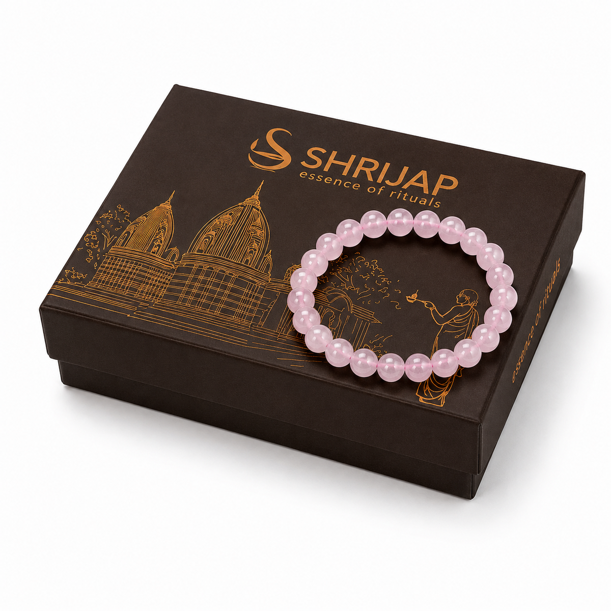 Natural Rose Quartz Bracelet – 8 MM