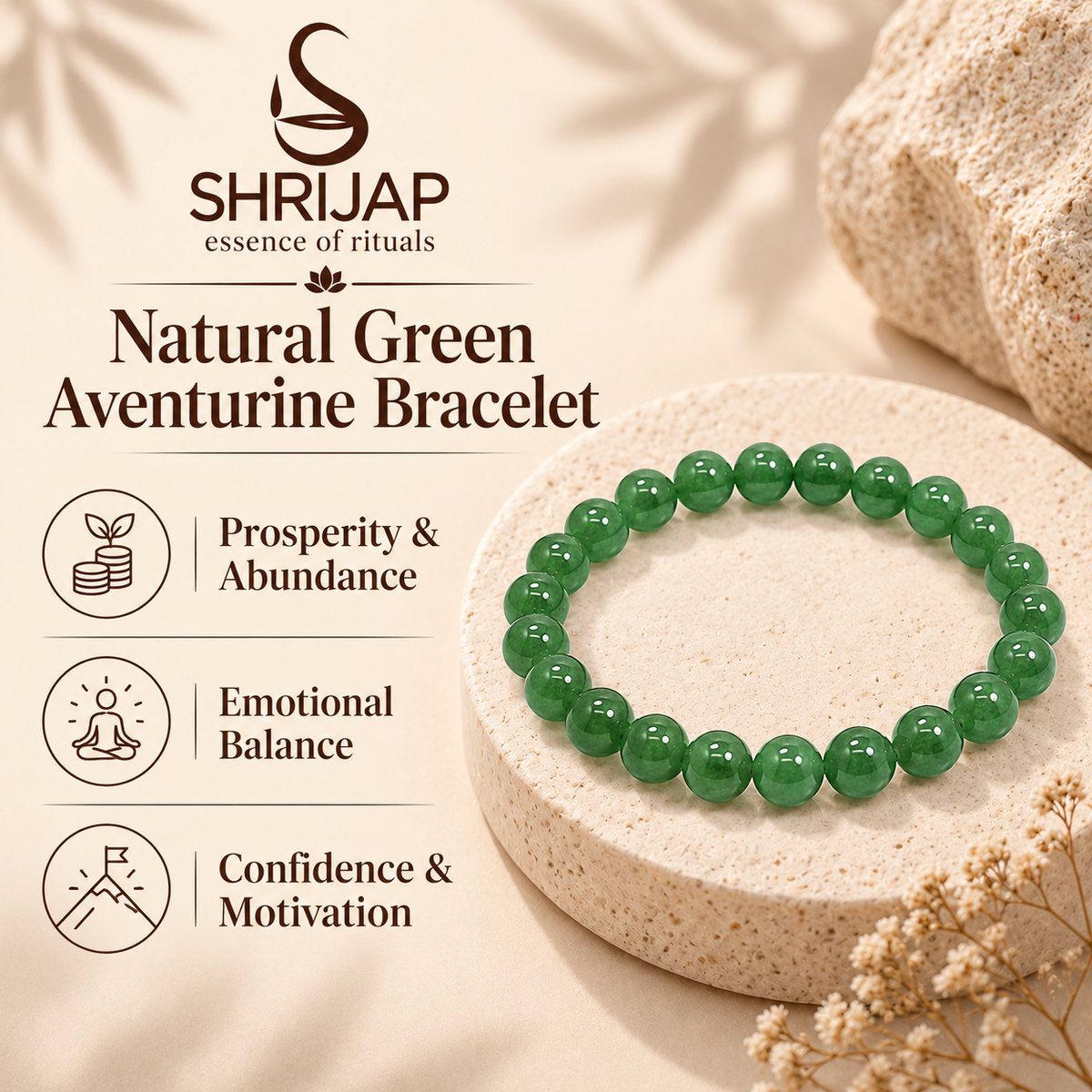 Natural Green Aventurine Bracelet – 8 MM