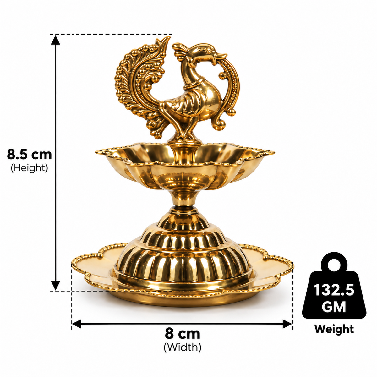 Swan Lotus Diya