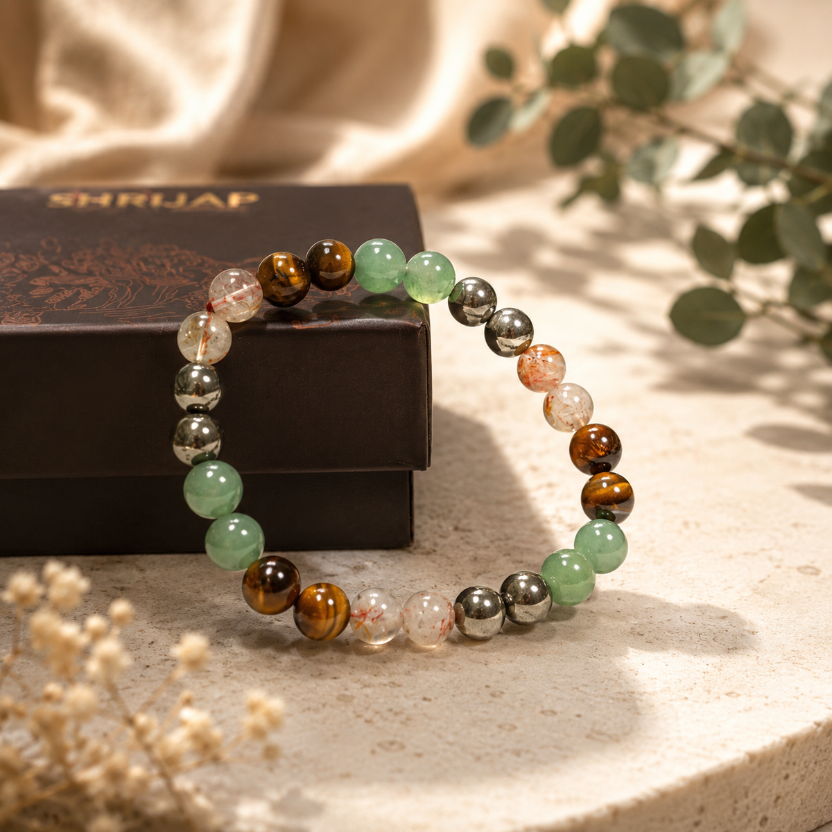 Natural Dhanyog Bracelet 8 MM