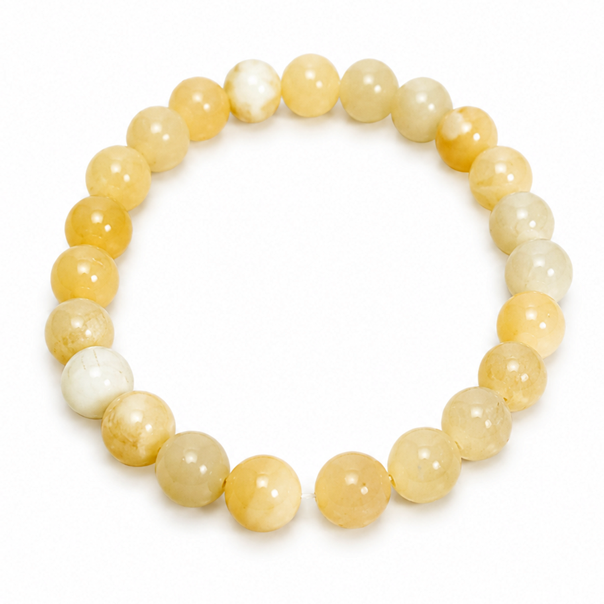 Natural Yellow Calcite Abundance Bracelet – 8 MM
