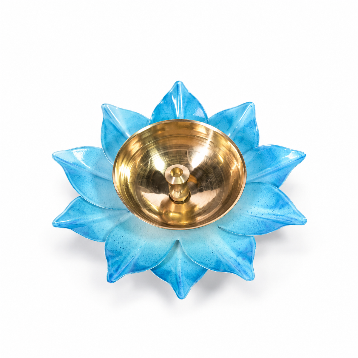 Sunflower Akhand Coloured Diya Small