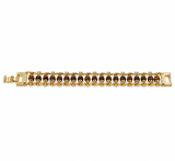 Gold Plated Rudraksha Bracelet
