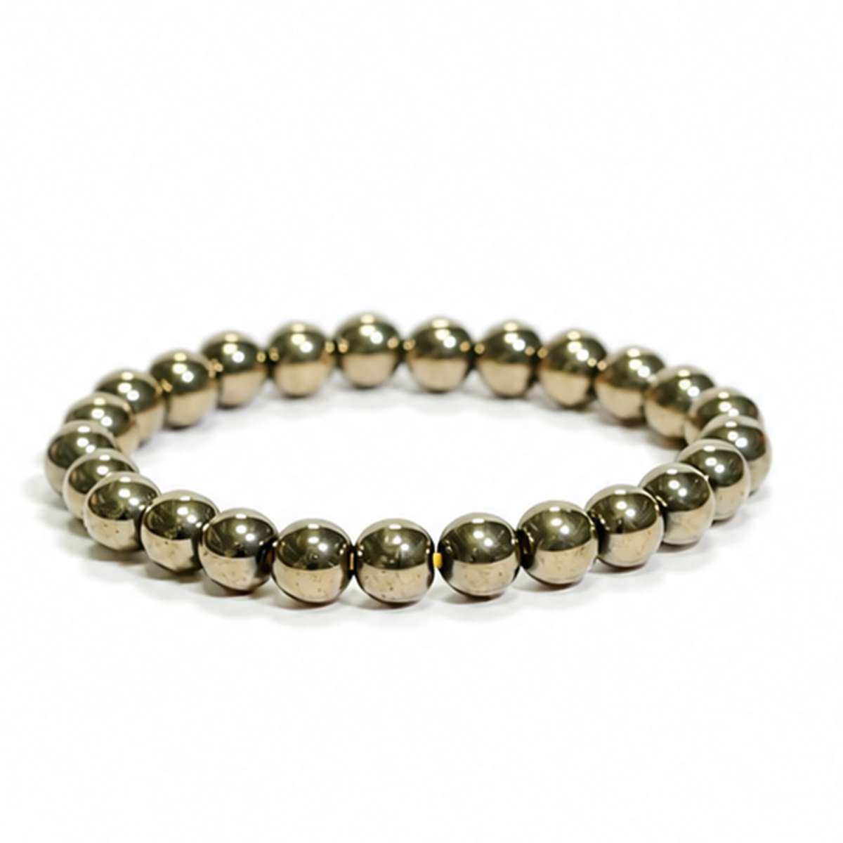 Golden Hematite Bracelet – 8 MM