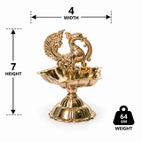 Swan Diya With Lotus Base Size 1