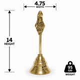 Vishnu Brass Pooja Bell Large