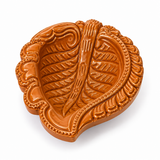 Pan Leaf Terracotta Diya – Classic
