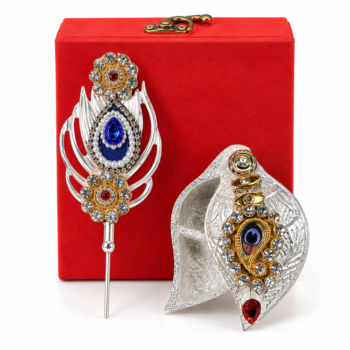 Krishna Pankh Kumkum With Velvet Box