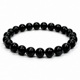 Natural Black Obsidian Bracelet – 8 MM
