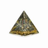 Dhanyog Black Tourmaline Tree of Life Pyramid with Copper Coil