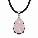 Rose Quartz Teardrop Pendant
