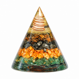 Dhanyog Gold Pyramid Cone with Copper Coil