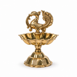 Swan Diya With Lotus Base Size 2