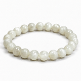 Natural White Moonstone Bracelet – 8 MM