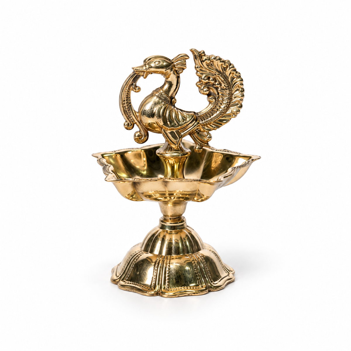 Swan Diya With Lotus Base Size 1