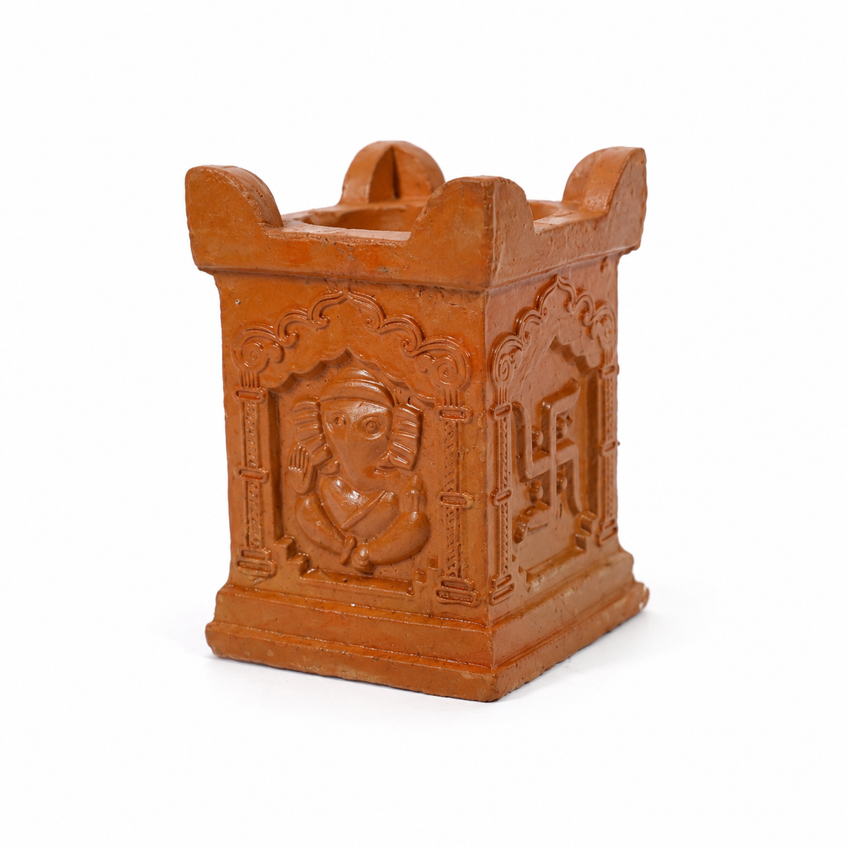 Tulsi Pot Shape Terracotta Diya – Classic