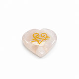 Rose Quartz Angel Number & Zibu Symbol Pocket Stone
