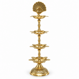 Peacock Diya With 4 Step